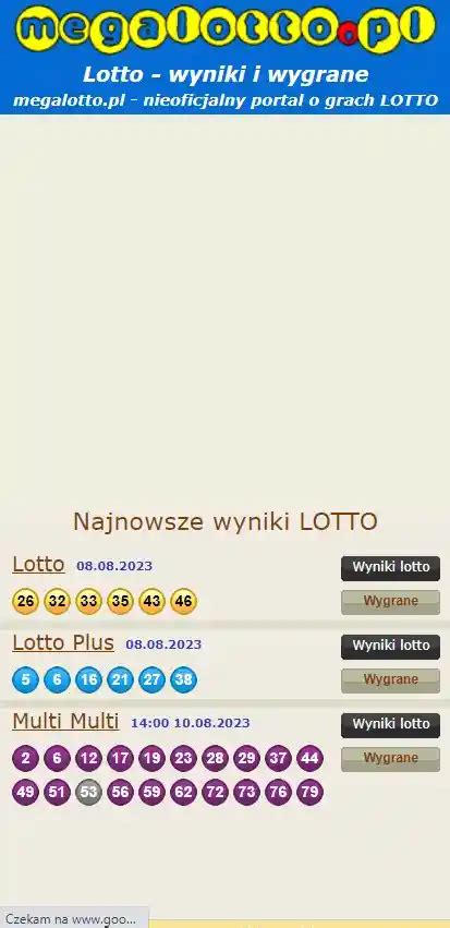 megalotto.pl|LOTTO wyniki.